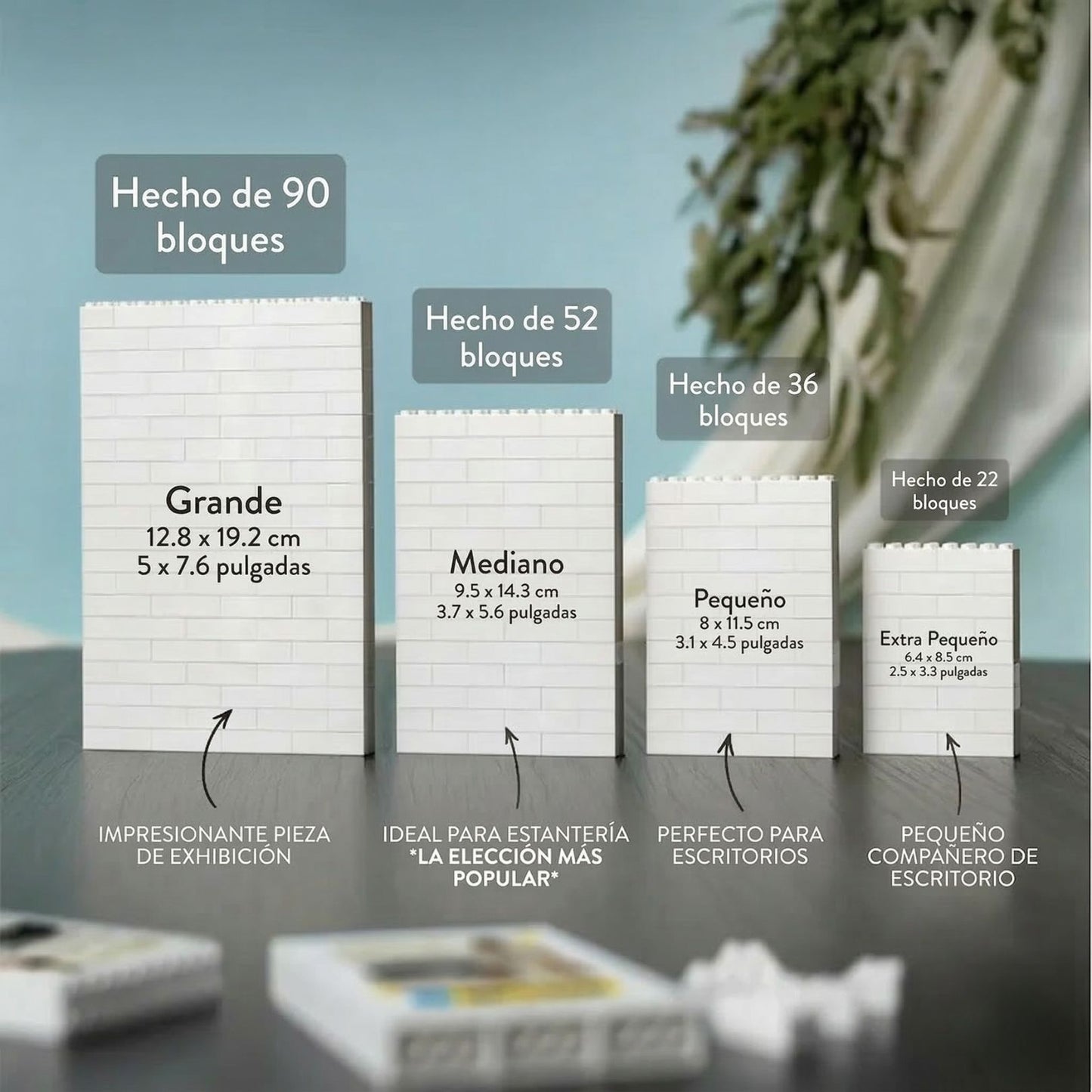 Puzzle de bloques con foto de ecografía de bebé, nombre, fecha y texto