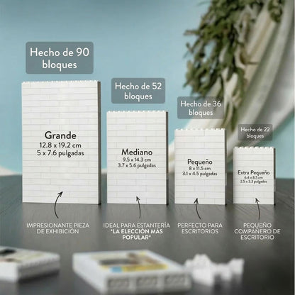 Puzzle de bloques con foto de ecografía de bebé, nombre, fecha y texto