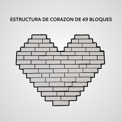 Bloque Personalizado Corazón Foto Total