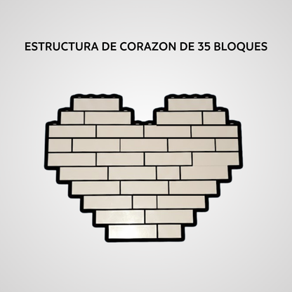 Bloque Personalizado Corazón Foto Total