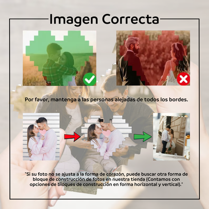 Bloque Personalizado Corazón Foto Total