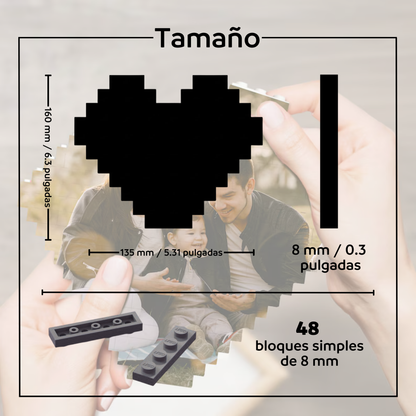 Bloque Personalizado Corazón Foto Total