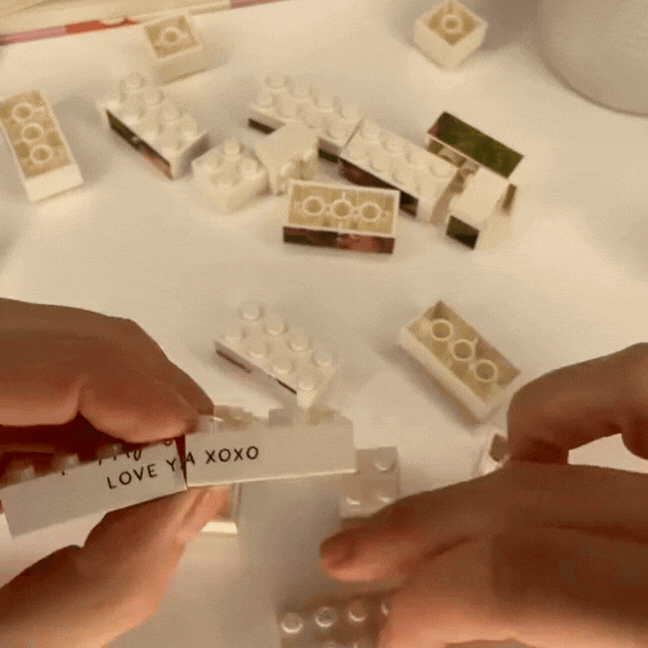 Regalo Set de Bloques Personalizado con foto, recuerdo romántico, recuerdo de  personalizados, regalo de San Valentín