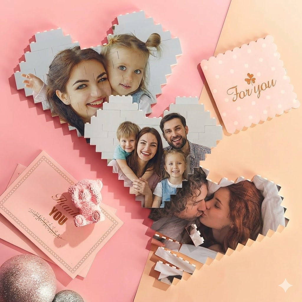Bloque Personalizado Corazón Foto Total